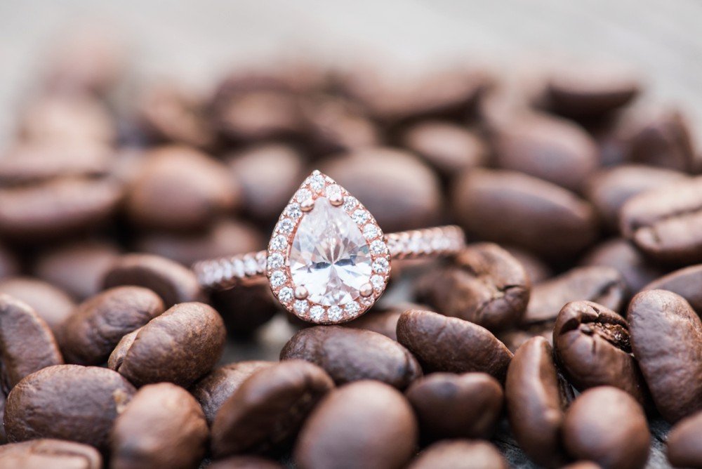 Coffee Engagement Ring